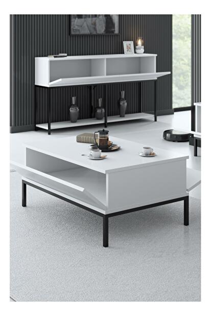 Konferenční stolek Lurde (černá + bílá)