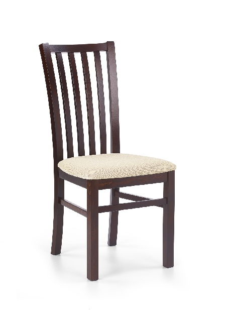 Jídelní židle Garret 7 Ořech tmavý + béžová