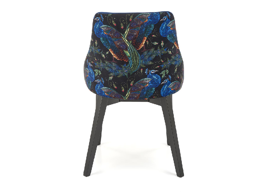 Jídelní židle Edo (černá + modrá)