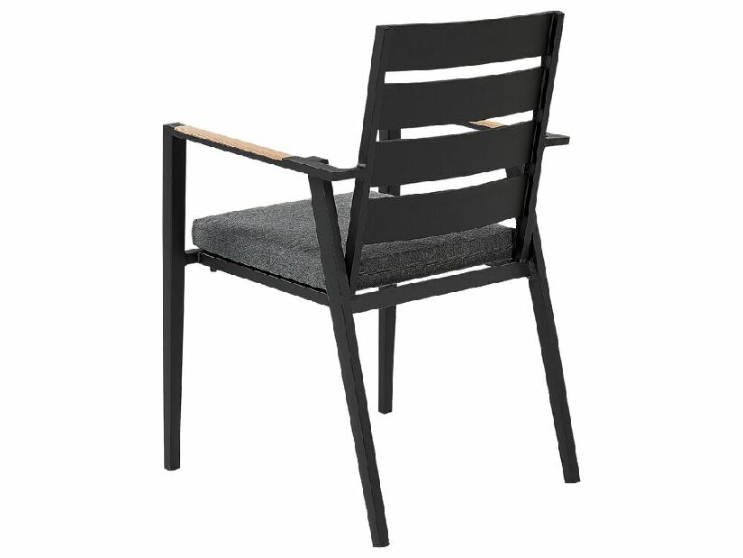 Set 6 ks zahradních židlí Thierry (černá)