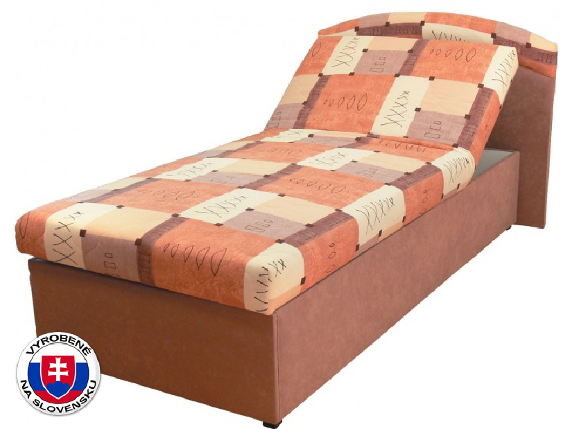 Jednolůžková postel (válenda) 90 cm Naida (s molitanovou matrací)