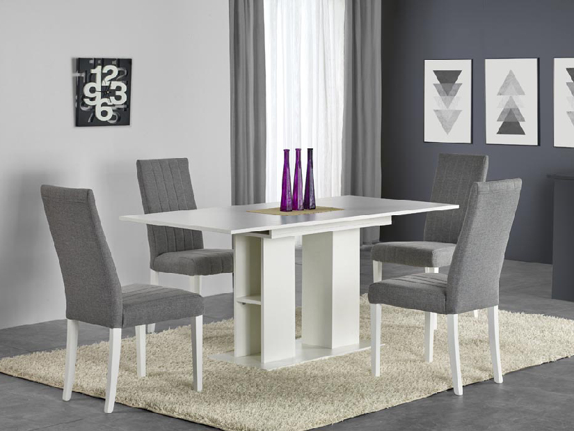 Jídelní stůl Kornel (bílá) (pro 4 až 6 osob) *výprodej