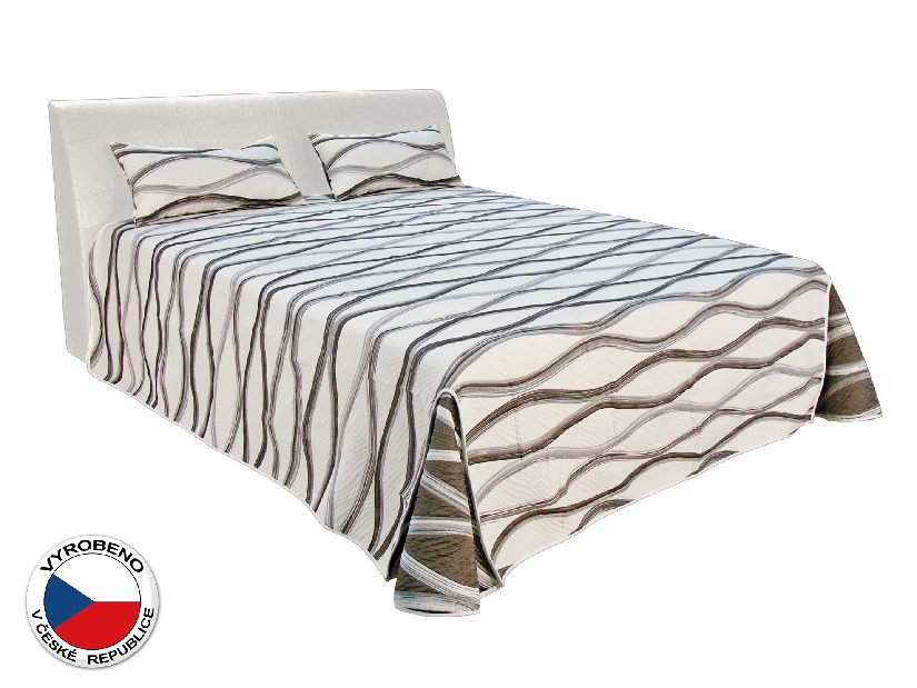 Manželská postel 180 cm Blanář Merkur (bílá) (s rošty a matracemi Ivana Plus)