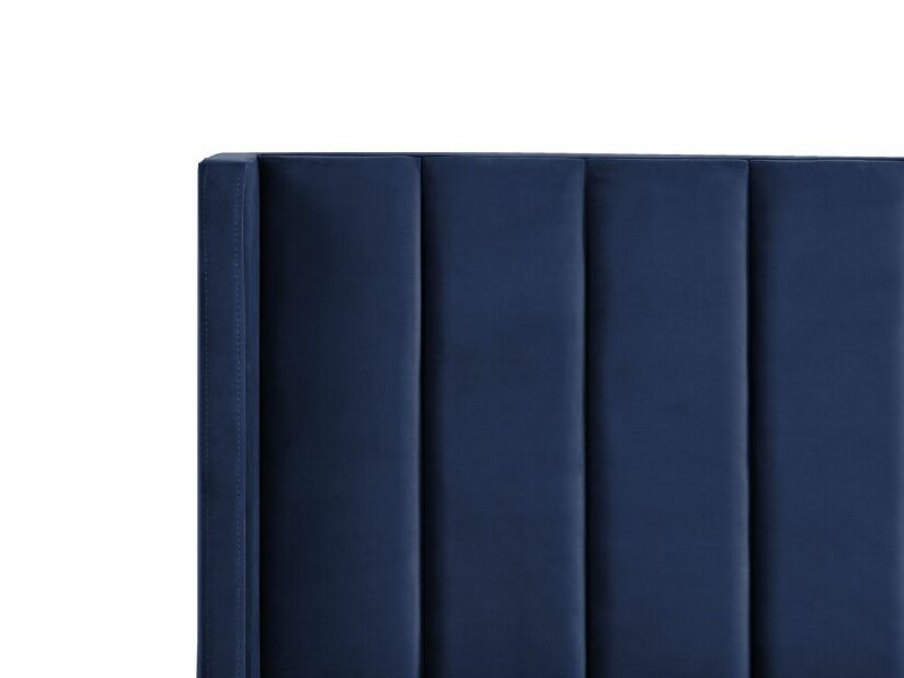 Manželská postel 140 cm Vue (modrá) (s roštem)