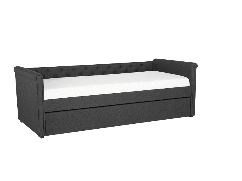Rozkládací postel 90 cm LISABON (s roštem) (šedá) *výprodej