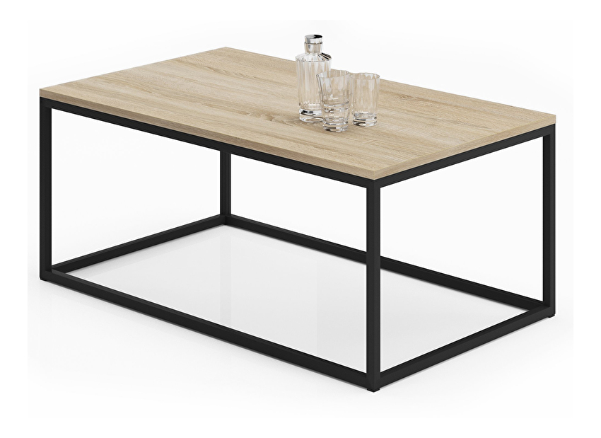 Konferenční stolek Namira (černá + dub sonoma)