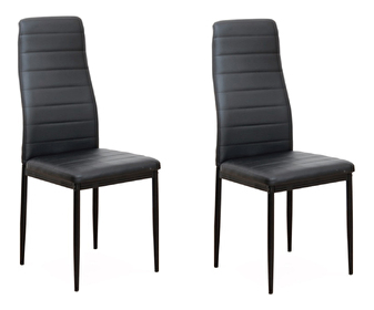 Set 2ks jídelních židlí Collort nova (černá ekokůže) *bazar