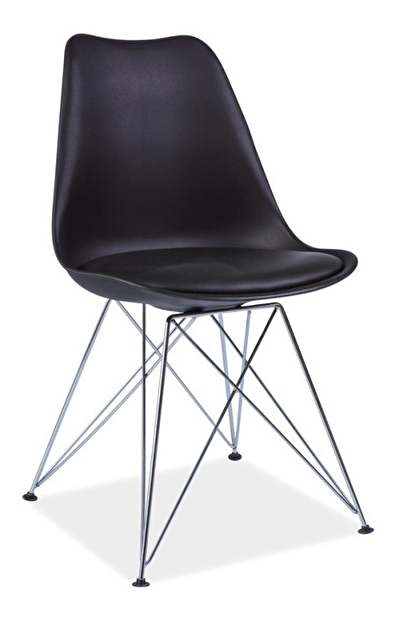 Jídelní židle Metal (černá)