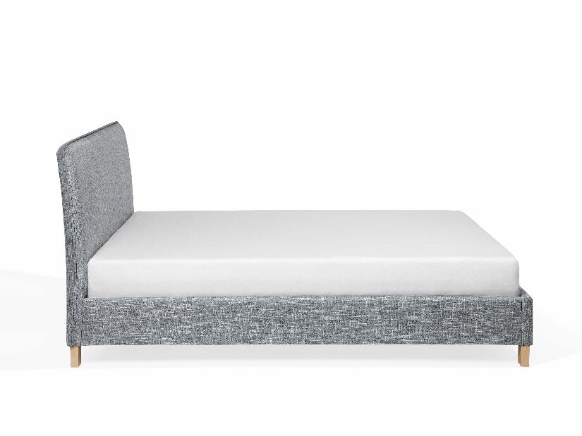 Manželská postel 160 cm SANCHEZ (s roštem) (šedá)