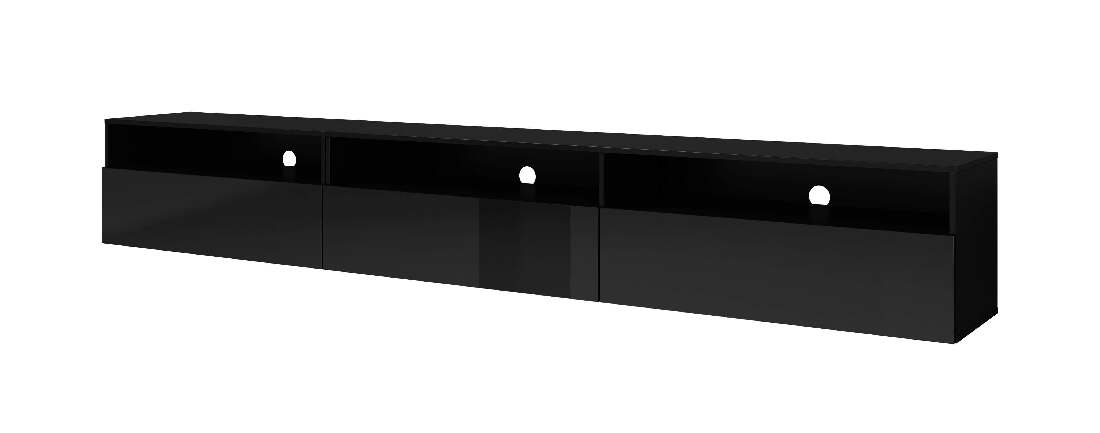 TV stolek Alease Typ 40 (černá + lesk černý)