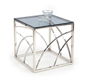 Konferenční stolek Berkner (čtverec) (stříbrná)