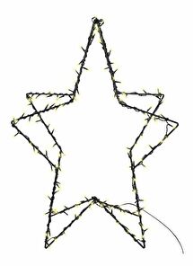 Vnější dekorace hvězda Kerza (černá)