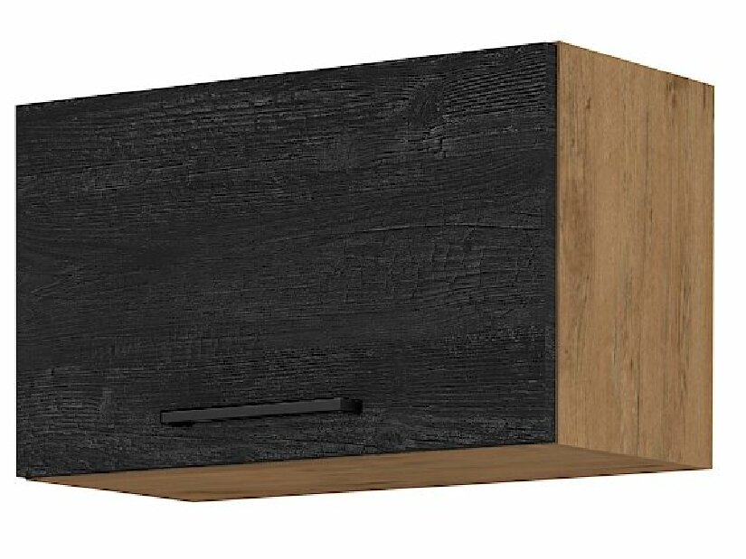 Horní kuchyňská skříňka Virion 60 GU 36 1F (dub lancelot + tmavé dřevo)