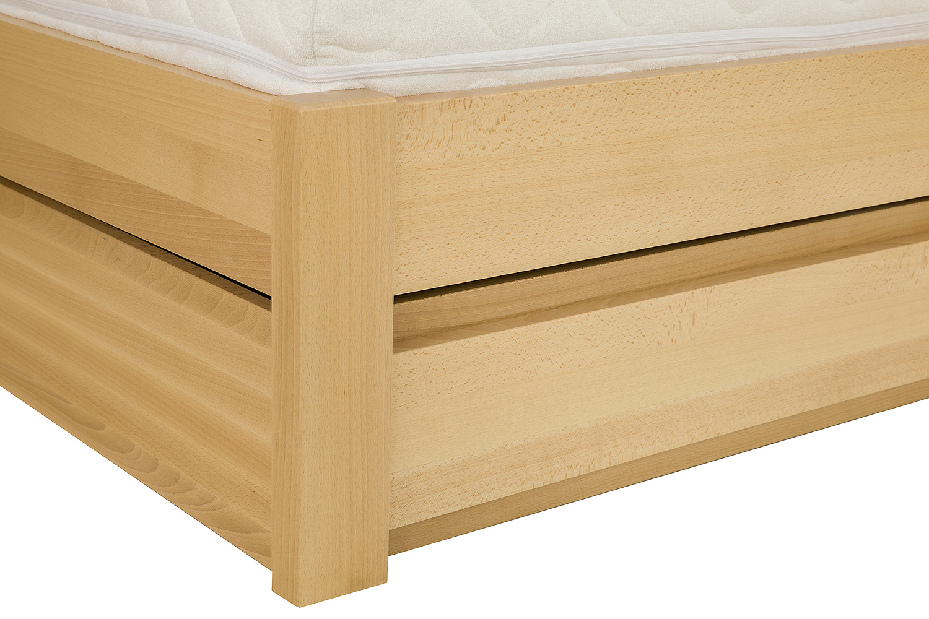 Manželská postel 200 cm LK 190 BOX (s roštem a úl. prostorem)