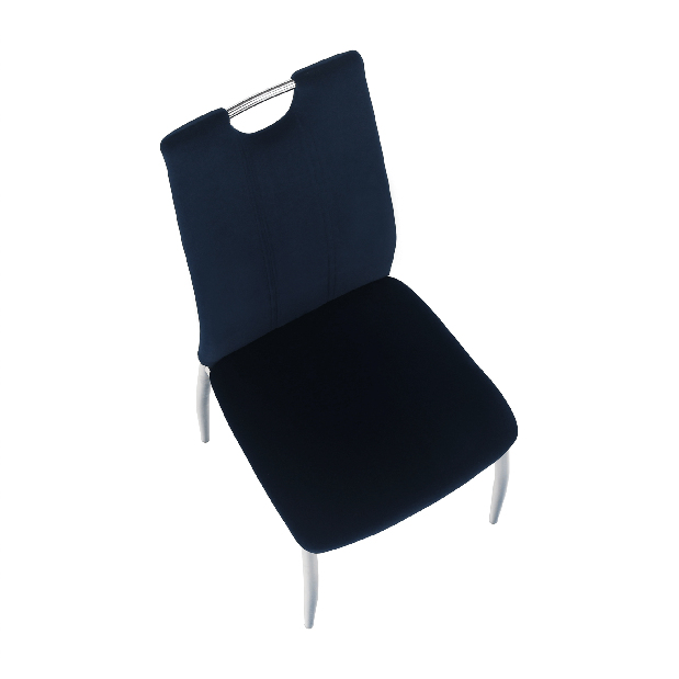 Jídelní židle Don Juan NEW (modrá + chróm)