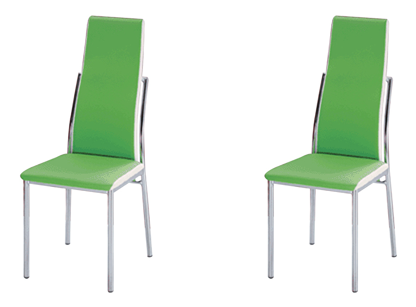Set 2 ks. jídelních židlí Zora zelená *výprodej