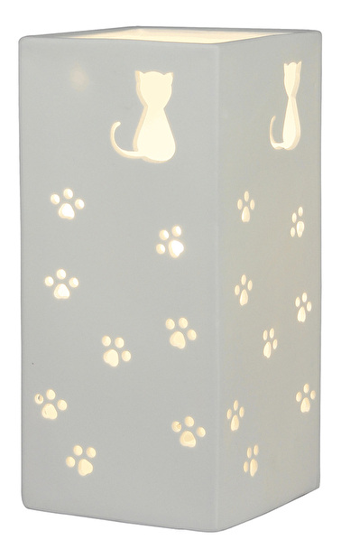 Stolní lampa kočky Brun (bílá) *výprodej