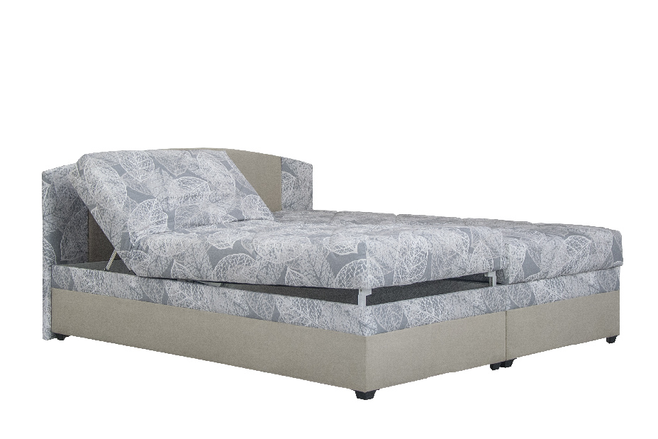 Manželská postel 180 cm Blanář Kappa (béžová) (s rošty a matracemi Alena)