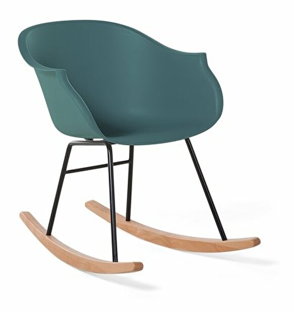 Houpací židle Harlingen (smaragdová)