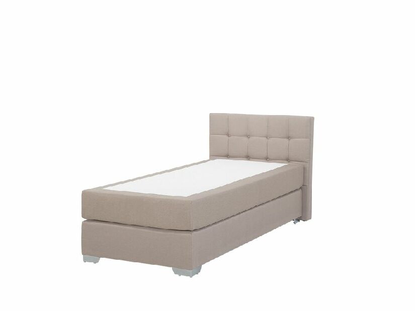 Jednolůžková postel Boxspring 90 cm ADIR (s matrací) (béžová)