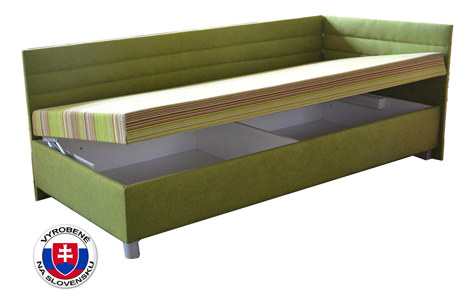 Jednolůžková postel (válenda) 100 cm Etile 2 (se 7-zónovou matrací standard) (P) *výprodej