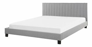 Manželská postel 160 cm PARASO (světle šedá) (s roštem)
