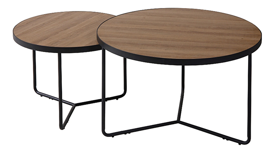 Konferenční stolek Isabelle (ořech + černá)