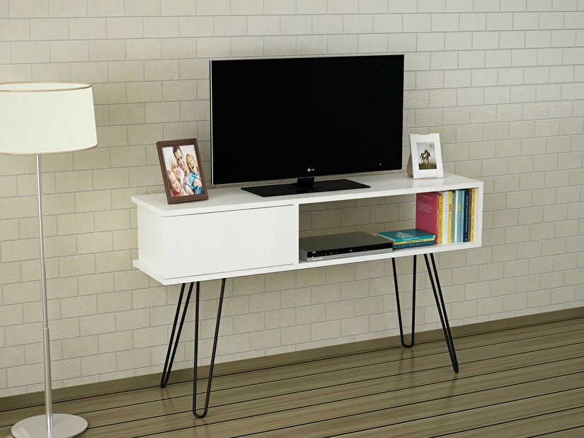 TV stolek/skříňka Laura (Bílá)