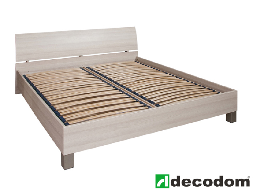 Manželská postel 180 cm Decodom Casandra verze senior jasan coimbra (s úl. prostorem a roštem)