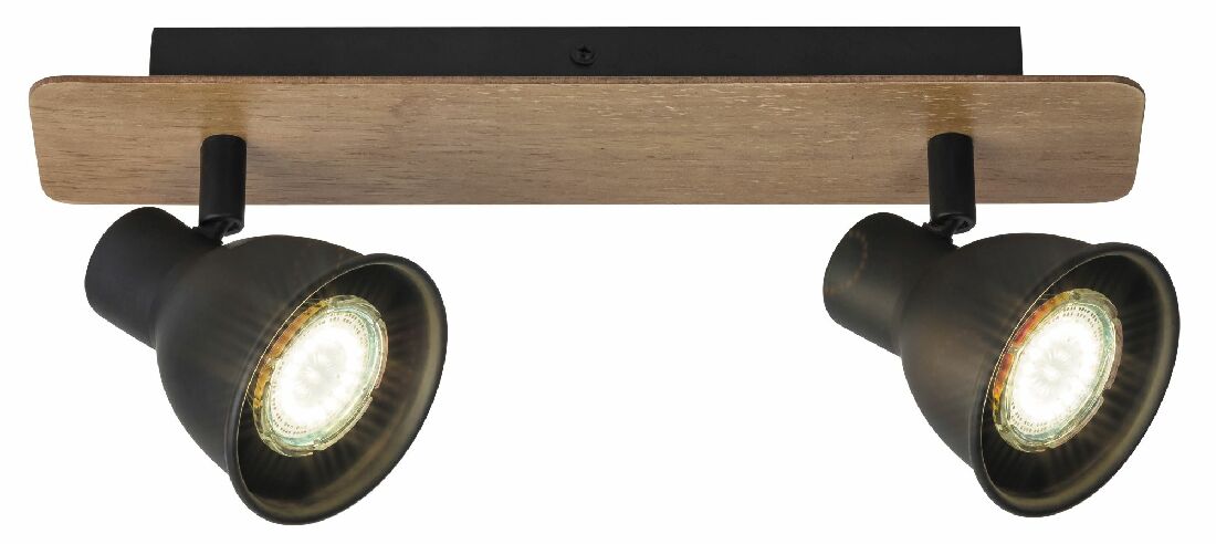 Bodové svítidlo Mac 5903 (černá + buk)