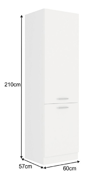 Vysoká skříňka Strolis 60 DK-210 2F (bílá) *výprodej