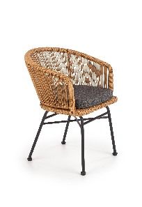 Zahradní židle Zifra (přírodní + šedá)