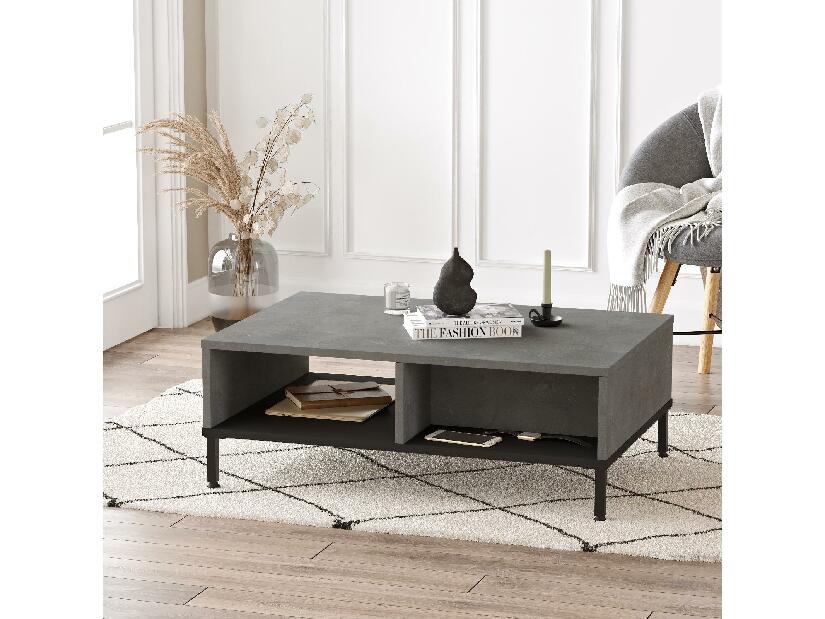 Konferenční stolek Listerie (stříbrná + černá)