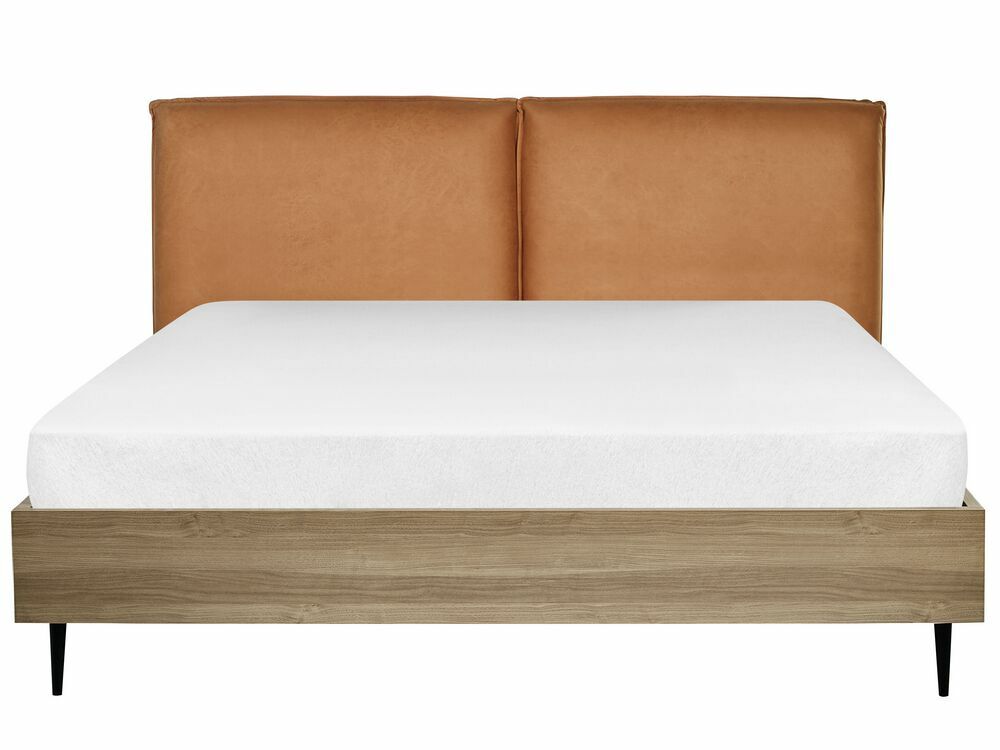 Manželská postel 160 cm Limza (hnědá)