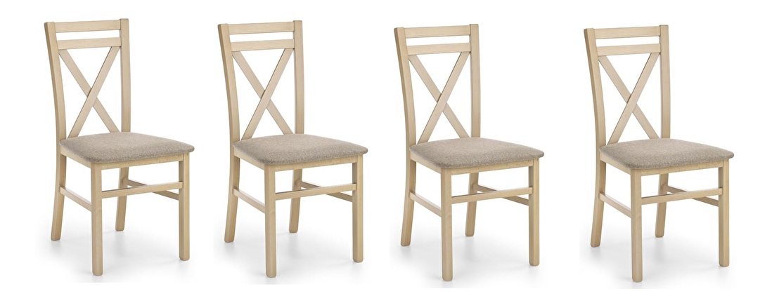 Set 4 ks. jídelních židlí Delmar (dub sonoma) *výprodej