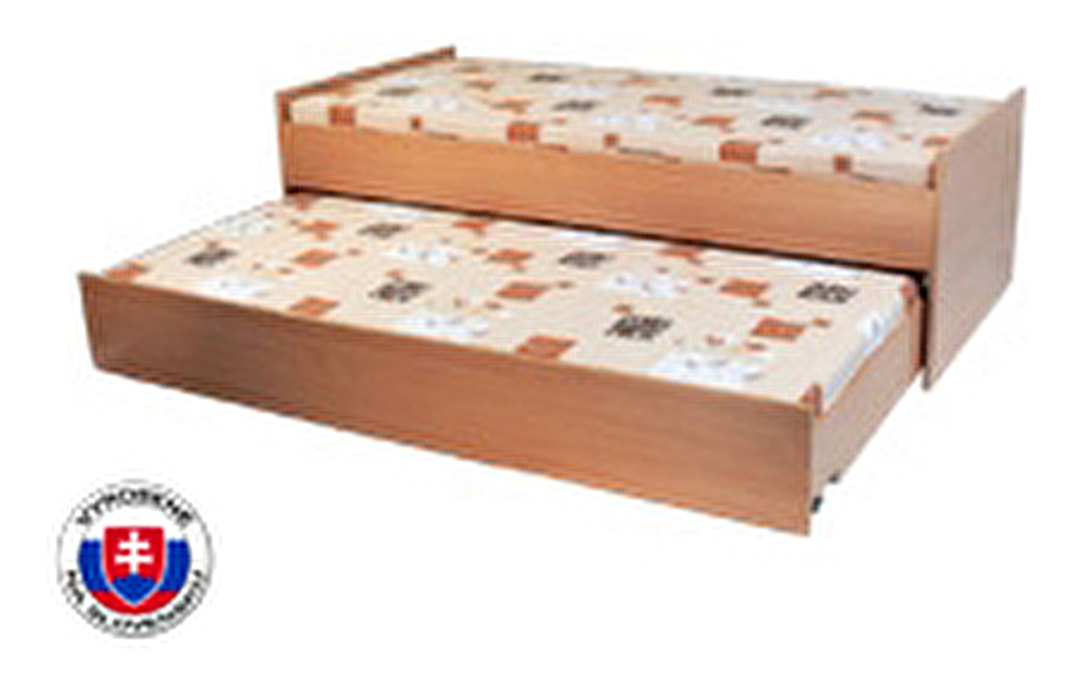Rozkládací postel 90 cm Nichol (s rošty, bez matrací)