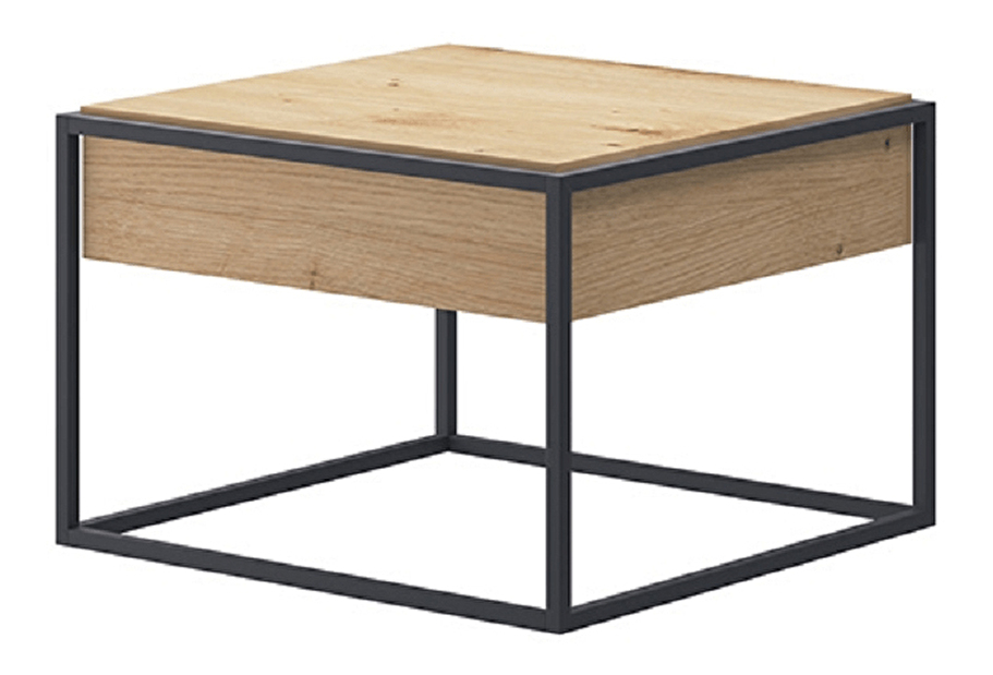 Konferenční stolek Svaren EL 60 (dub artisan + černá)