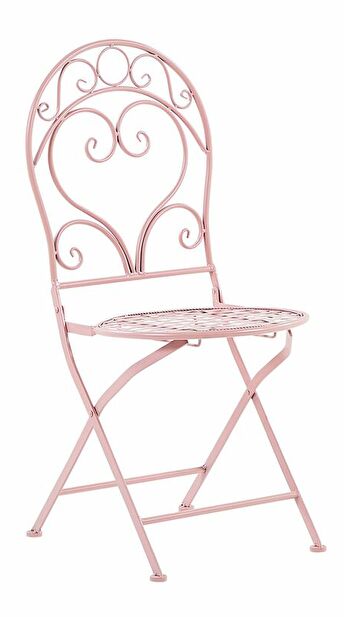 Set 2 ks. zahradních židlí ALBORA (růžová)