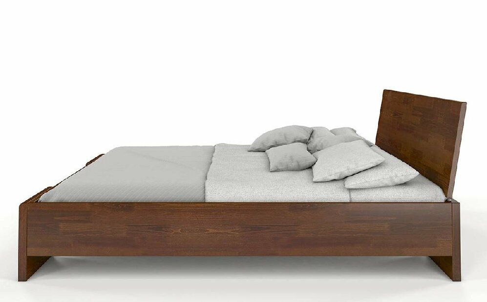 Manželská postel 200 cm Naturlig Blomst High (borovice) (s roštem)
