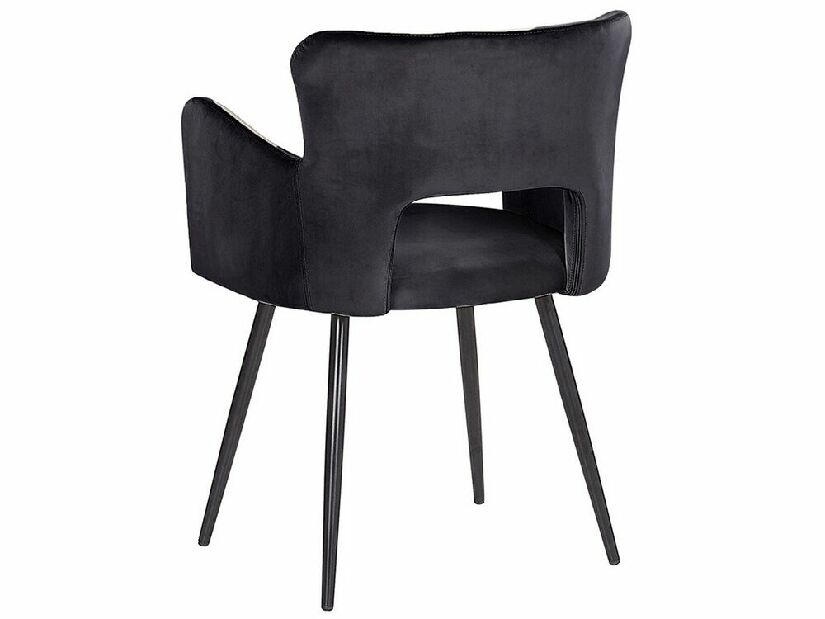 Set 2 ks jídelních židlí Shelba (černá)