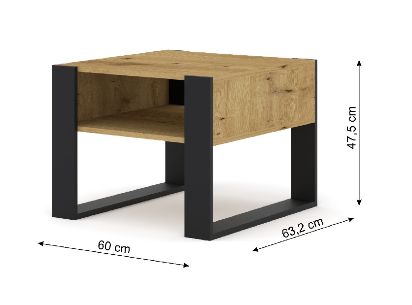 Konferenční stolek Molli 60 (dub artisan)