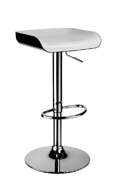 Barová židle H-27 bílá + černá