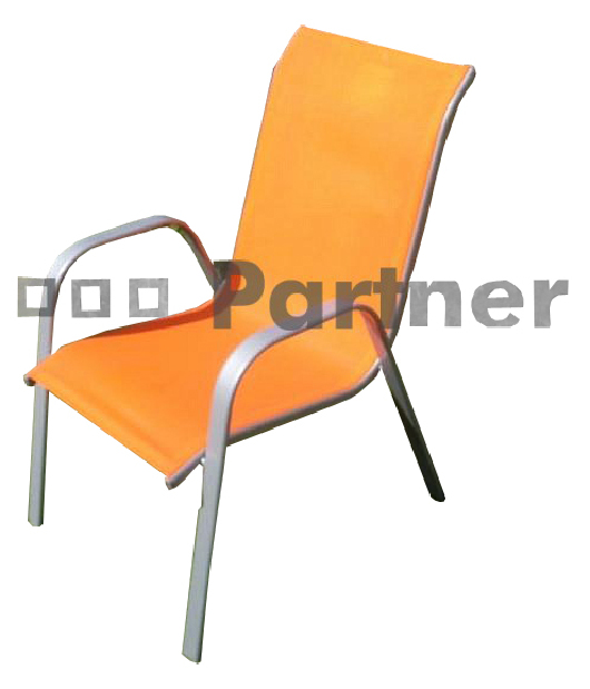 Zahradní židle Gloria oranžová (kov)