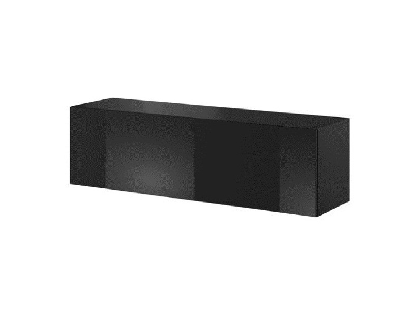 TV stolek/skříňka Viktor 03 (černá + černý lesk)