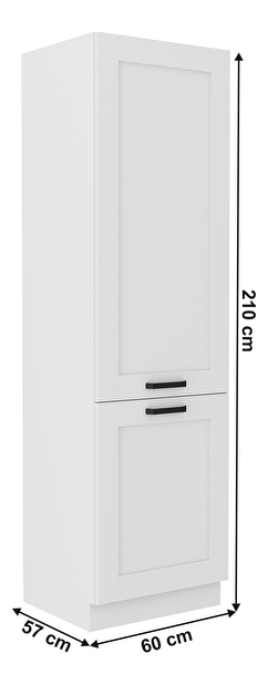 Vysoká skříňka Lesana 1 (bílá) 60 DK-210 2F 