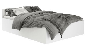 Jednolůžková postel Cezar II (bílá) (s matrací a roštem)