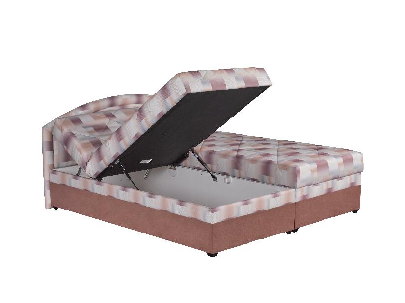 Manželská postel 160 cm Blanár Karolína (vzor City Limits 7) (s roštem a matrací Alena)