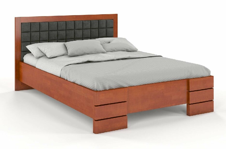 Manželská postel 160 cm Naturlig Storhamar High (buk)