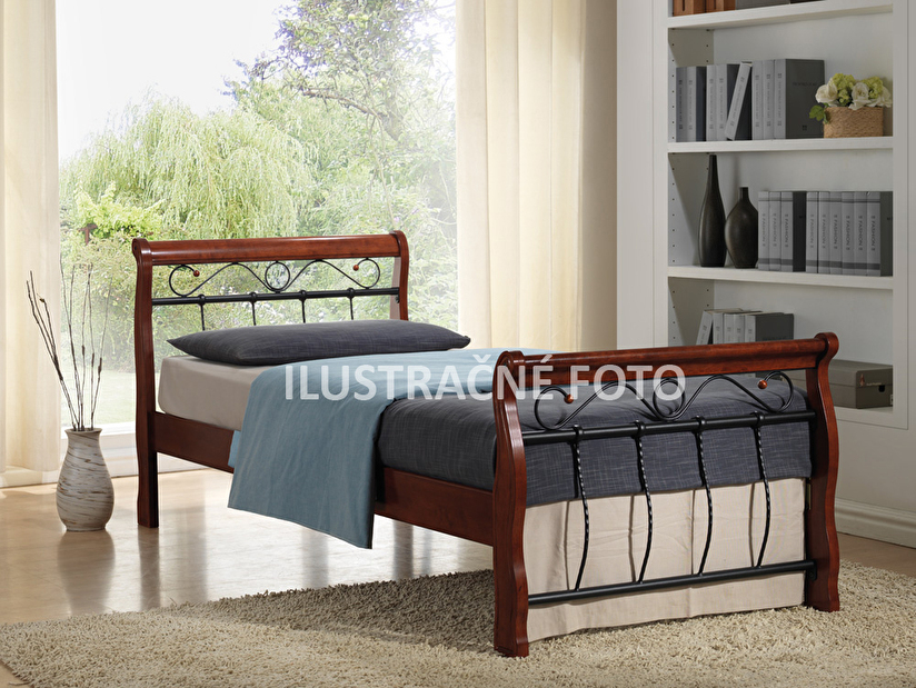 Manželská postel 160 cm Venecja bis C (s roštem)