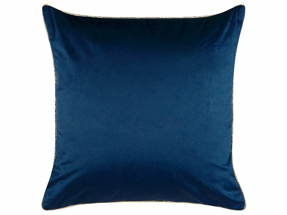 Sada 2 ozdobných polštářů 45 x 45 cm Crocy (modrá)